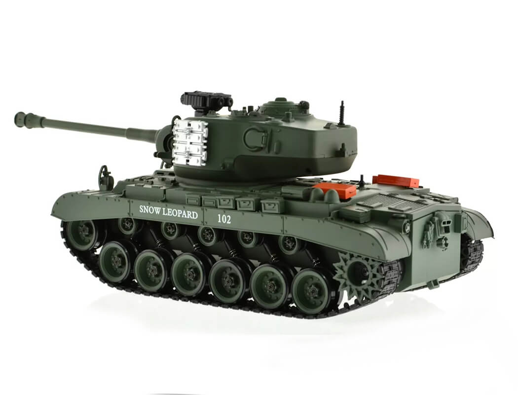 BROTHER TANK RC TANK USA M26 PERSHING 'SNOW LEOPARD' GREEN 1:18 BT-814