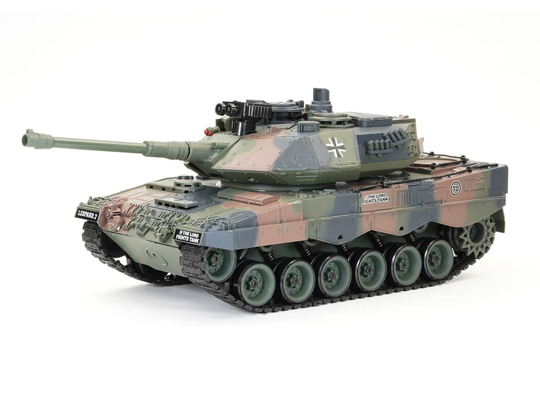 BROTHER TANK RC TANK GERMAN LEOPARD 2 CAMO 1:18 BT-822