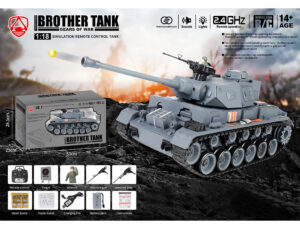 BROTHER TANK RC TANK GERMAN PANTHER III GREY 1:18 BT-827