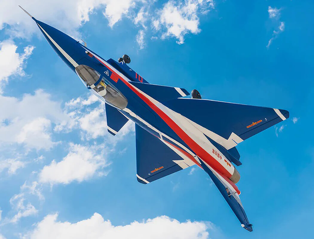 FMS 64Mm Edf J-10 With Reflex V3 Blue FMS149PBU-REFV3