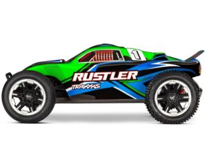 Traxxas Rustler HD 1:10 Electric XL-5 2WD RTR Stadium Truck with Battery and USB Charger - Green