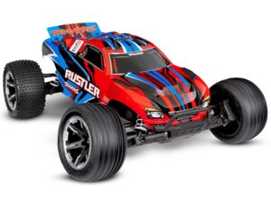 Traxxas Rustler HD 1:10 Electric XL-5 2WD RTR Stadium Truck with Battery and USB Charger - Red