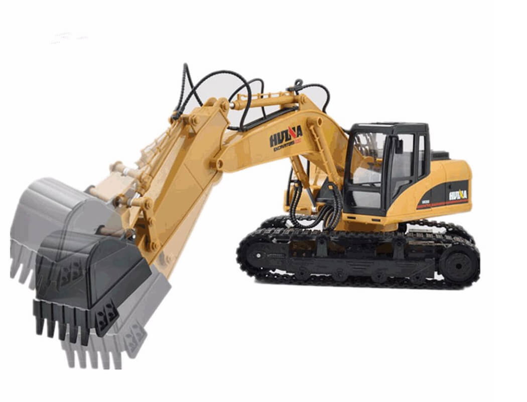 Huina 1/14 Scale Rc Excavator 2.4G 15Ch W/Die Cast Bucket CY1535