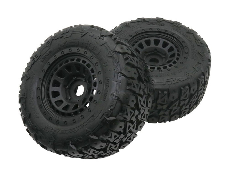 Method RC 3.8 Terraform All-Terrain Belted 1/8 MT Tyres on Array Rims 17mm Hex (2) MTD1025
