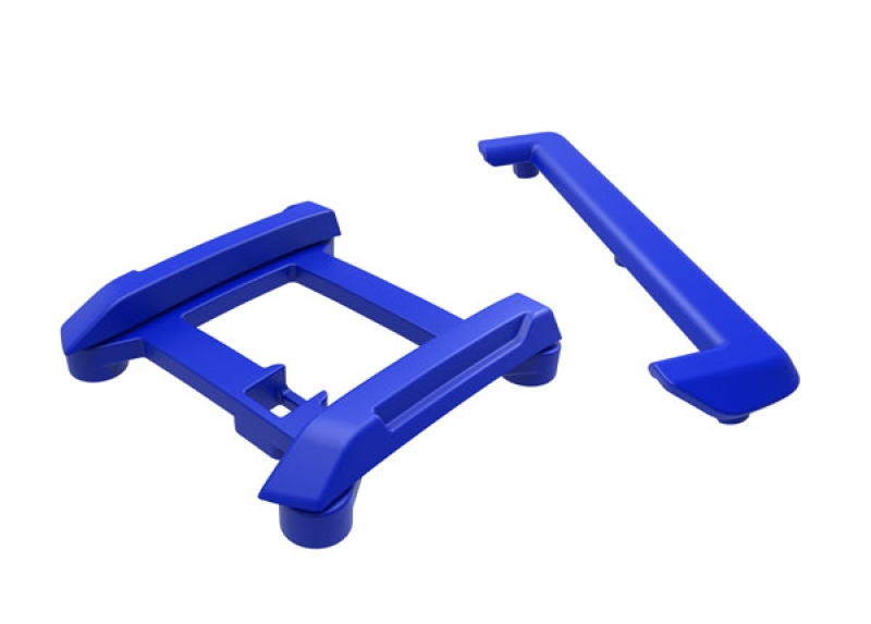 Traxxas Skid Plate (Roof), Tailgate Protector (Blue), Mounts (2), 3x8mm BCS (7) (fits 10711 body) TRX10717-BLUE