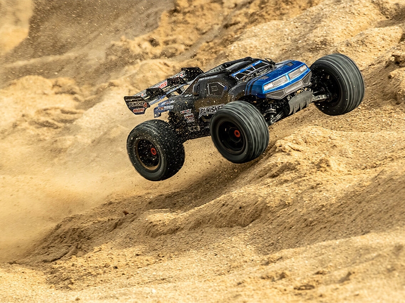 Corally Punisher 4 Brushless 4S Basher Truck RTR - Blue C-00292-B