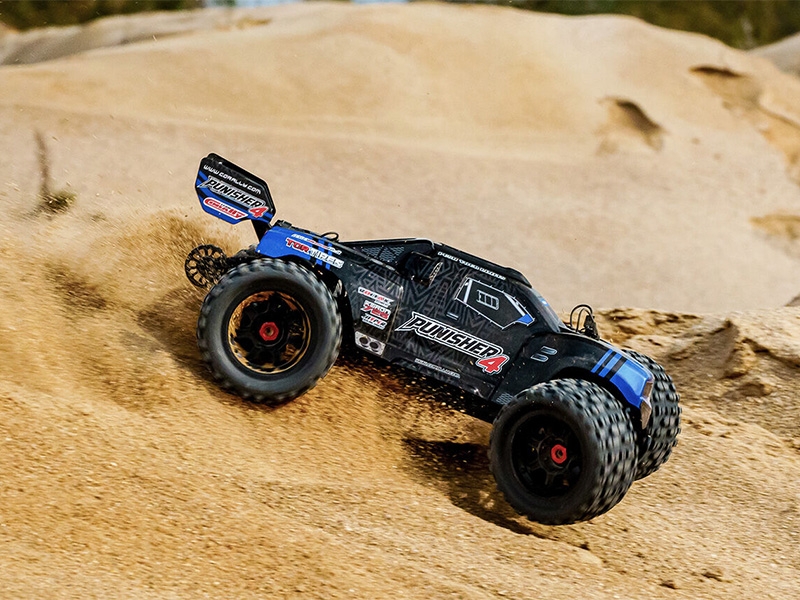 Corally Punisher 4 Brushless 4S Basher Truck RTR - Blue C-00292-B