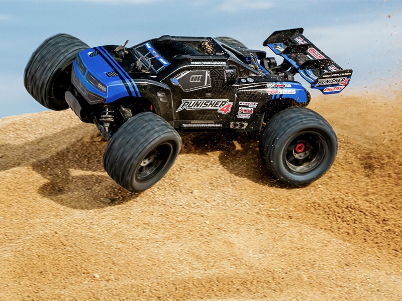 Corally Punisher 4 Brushless 4S Basher Truck RTR - Blue C-00292-B
