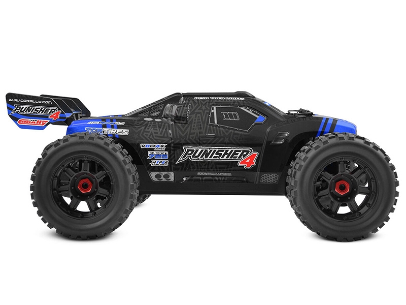 Corally Punisher 4 Brushless 4S Basher Truck RTR - Blue C-00292-B