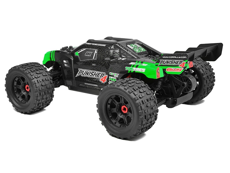 Corally Punisher 4 Brushless 4S Basher Truck RTR - Green C-00292-G