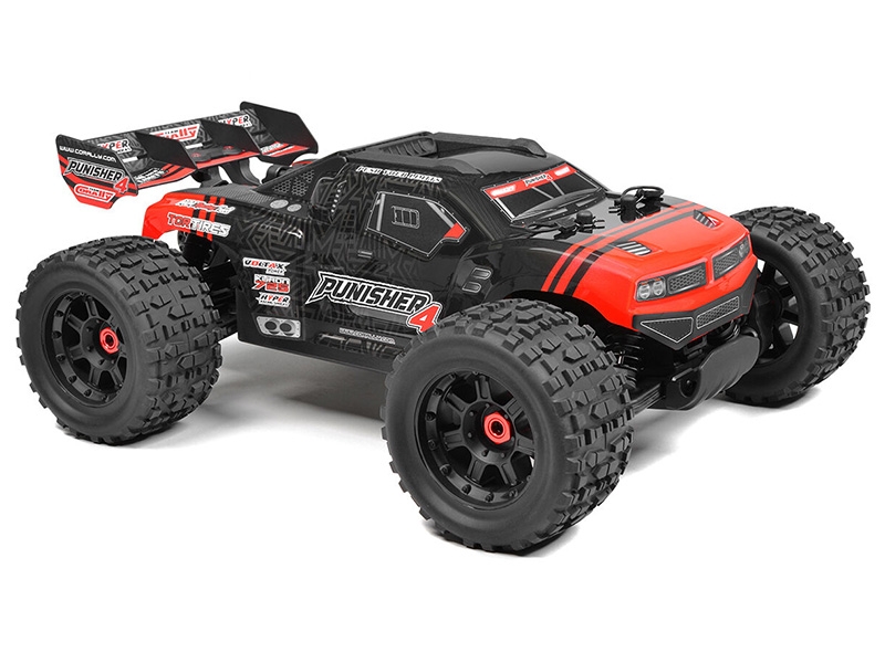 Corally Punisher 4 Brushless 4S Basher Truck RTR - Red C-00292-R