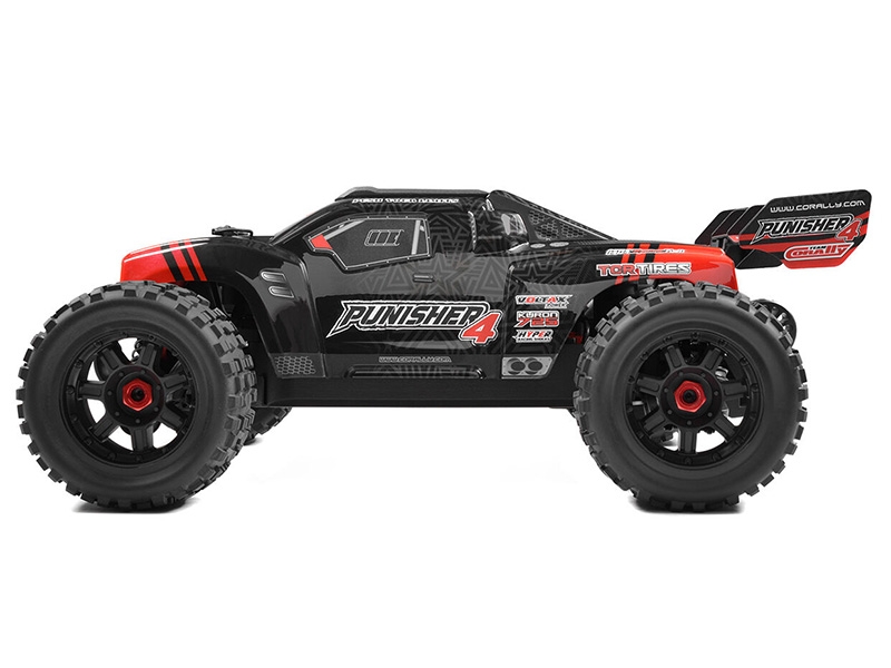 Corally Punisher 4 Brushless 4S Basher Truck RTR - Red C-00292-R