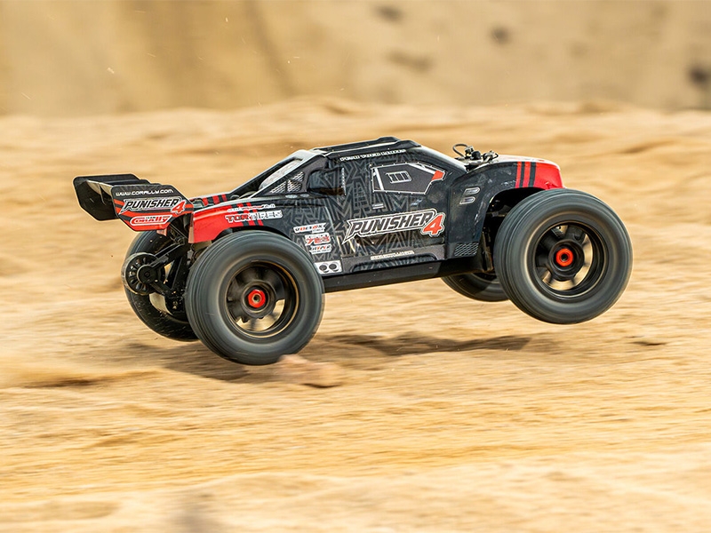 Corally Punisher 4 Brushless 4S Basher Truck RTR - Red C-00292-R