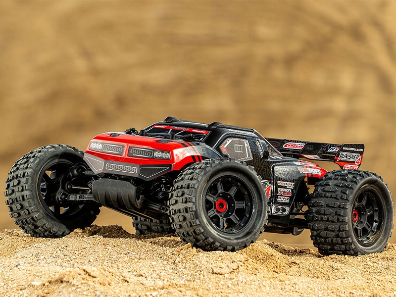 Corally Punisher 4 Brushless 4S Basher Truck RTR - Red C-00292-R