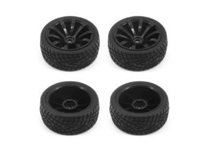 RC Overhaul 1/10 On Road/10 Spoke Wheel Set Black (4pcs)