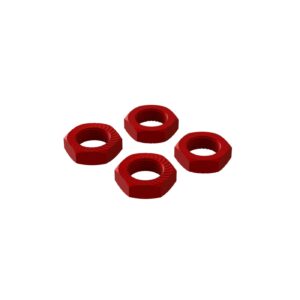 Arrma Aluminum Wheel Nut 17mm Red (4)