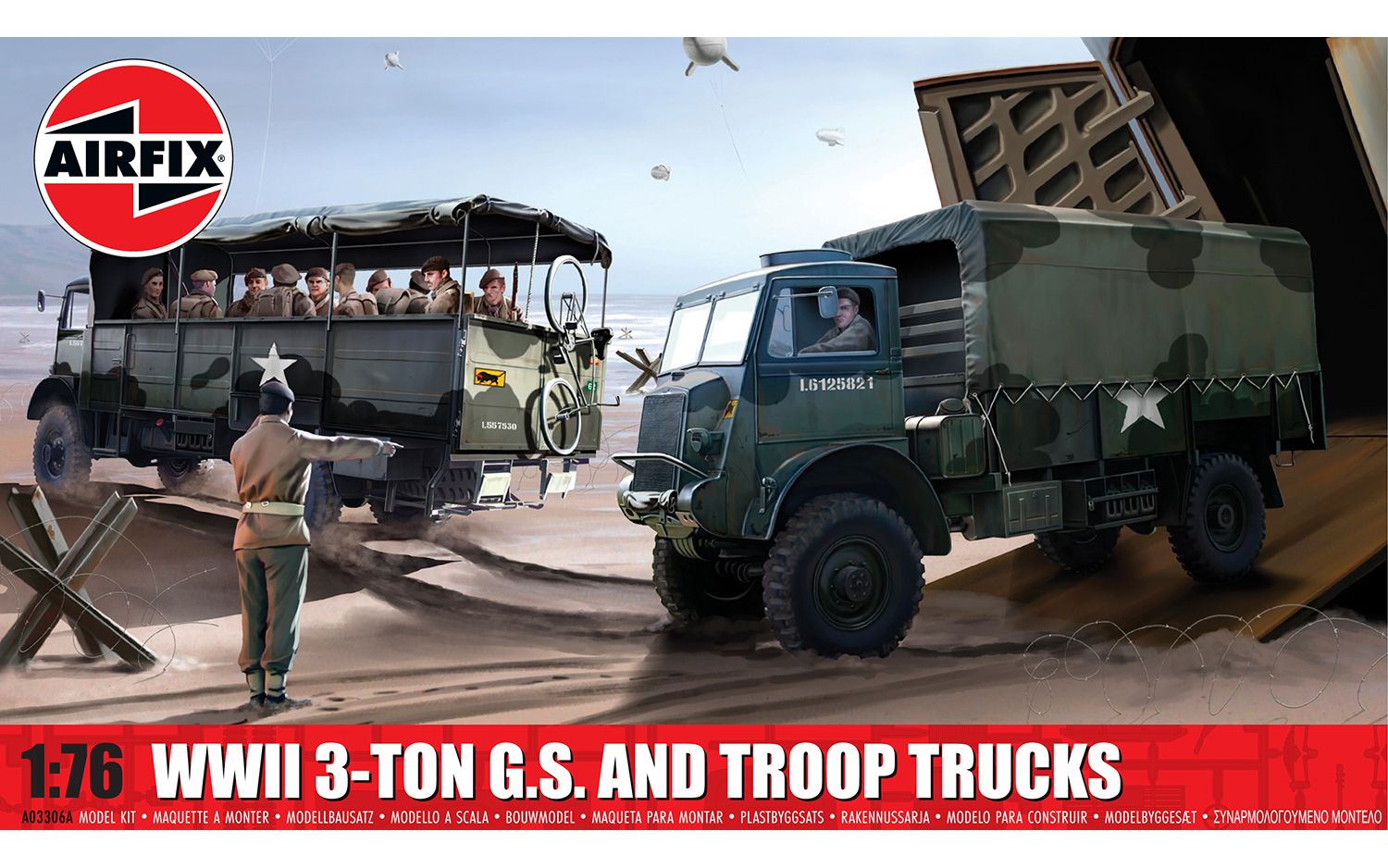 Airfix WWII 3-Ton G.S. and Troop Trucks 1:76 A03306A