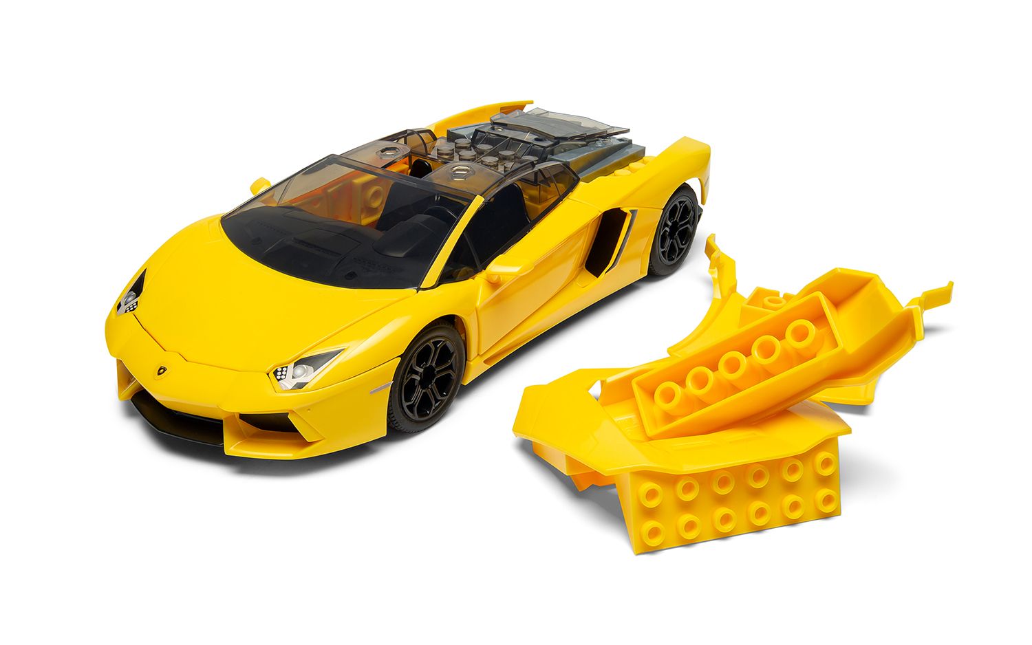 Airfix QUICKBUILD Lamborghini Aventador - Yellow J6026