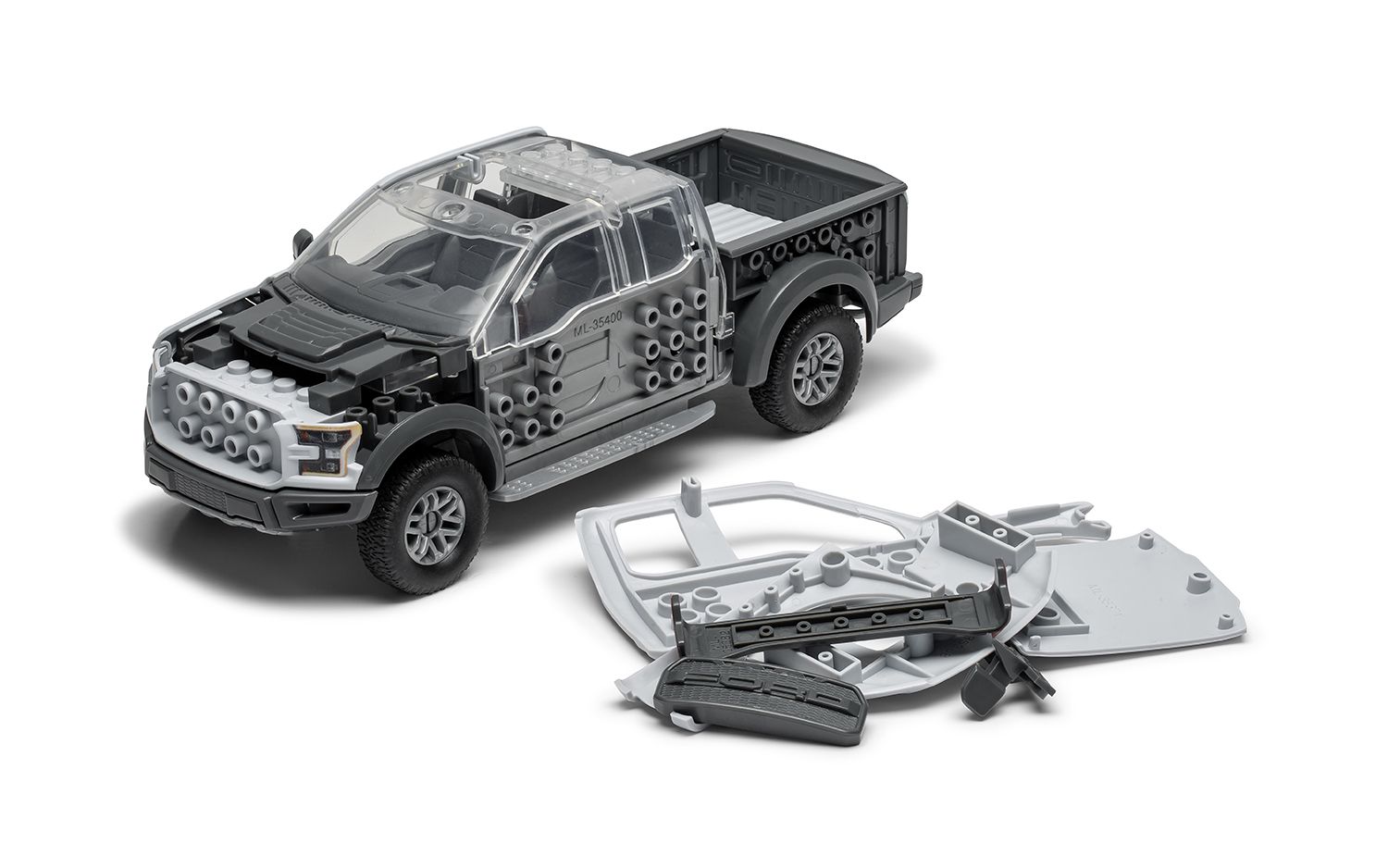 Airfix QUICKBUILD Ford F-150 Raptor - Grey J6053