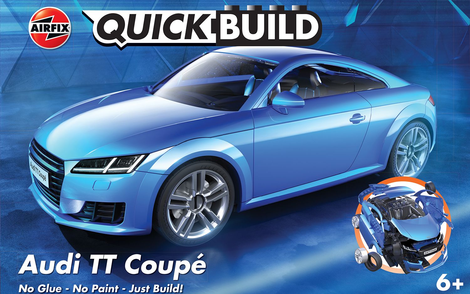 Airfix QUICKBUILD Audi TT Coupe - Blue J6054