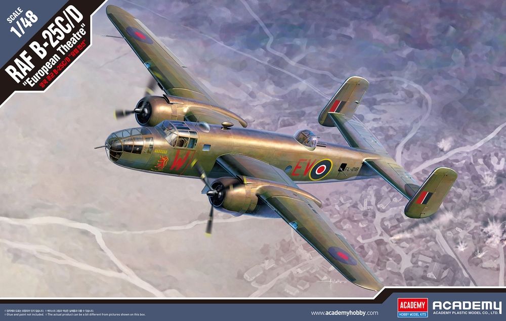 Academy British RAF B-25C/D European Theatre 1/48 12339