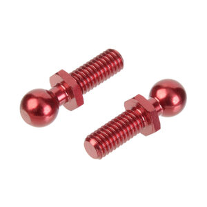 Corally Alum. Threaded Ball 4.25Mm 2 Pcs