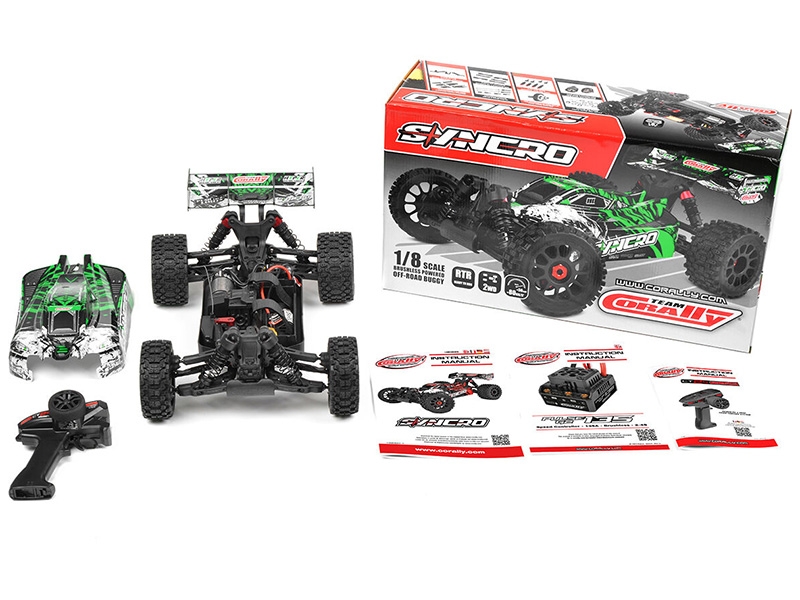 Corally Syncro-2 1:8 Brushless 3-4s Basher Buggy RTR - Green C-00289-G