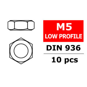 Corally Low Profile Nut M5 10 Pcs
