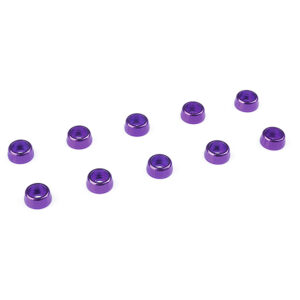 Corally Aluminium Washer For M2 Socket Head Screws Od=6Mm Purple 10Pcs
