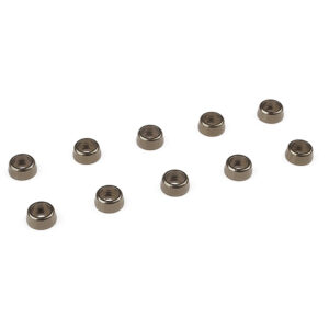 Corally Aluminium Washer For M2 Socket Head Screws Od=6Mm Gun Metal 10Pcs