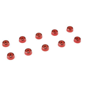 Corally Aluminium Washer For M2 Socket Head Screws Od=6Mm Red 10Pcs