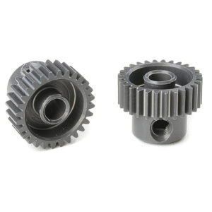 Corally 64 Dp Pinion Short Hard Anodised Al7075 28 Teeth Shaft Dia. 3.17Mm