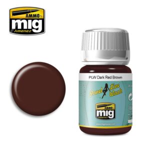 MIG Ammo DARK RED BROWN PANEL LINE WASH MIG1605