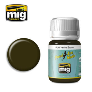 MIG Ammo NEUTRAL BROWN PANEL LINE WASH MIG1614