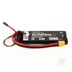 Radient LiFe 2S 6.6V 3000mAh 30C XT60 Futaba / Hitec (Rx) XT60