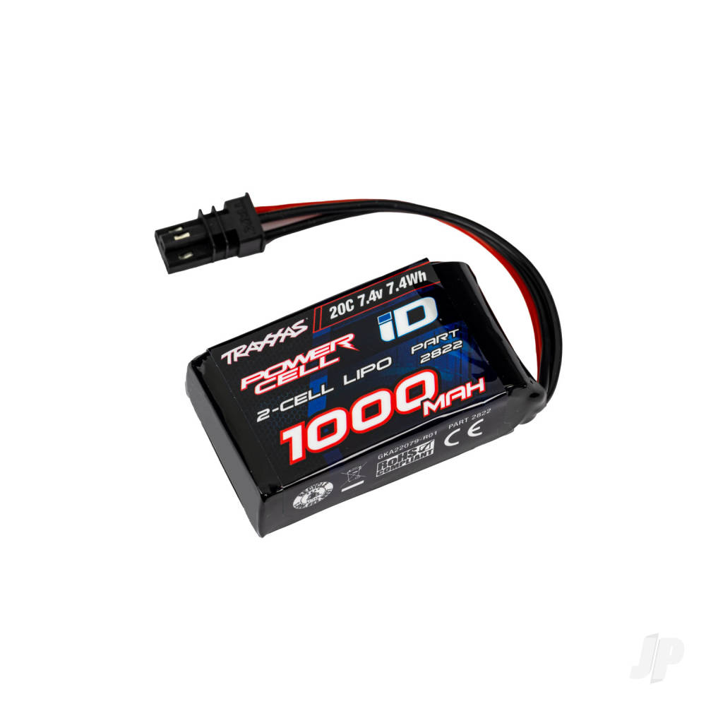Traxxas 1000mAh 2S 7.4V 20C LiPo ID Battery TRX2822