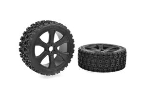 Corally Rebel XMS Asuga XLR Off Road Tyres LP Glued/ Black Rim C-00180-856