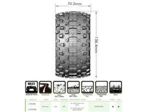 Louise RC MT-Uphill Maxx Soft 1/2 offset Hex 17mm Black L-T3330SB