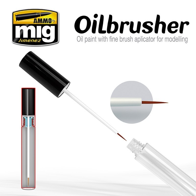Mig Ammo Dark Brown OILBRUSHER MIG3512