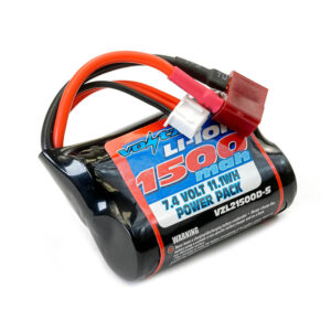 VOLTZ LI-ION 7.4V 1500MAH SHORT BATTERY WITH DEANS T-PLUG VZL21500D-S