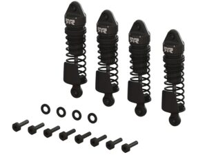 This assembled Aluminum Shock Set provides ideal replacement parts for your kit supplied items. Includes 4 x Assembled Aluminum Shock Absorbers Features High-quality materials Pre-filled with 1000cSt silicone shock oil Ready to bolt on to your vehicle Threaded spring preload adjusters for fine-tuning vehicle ride height