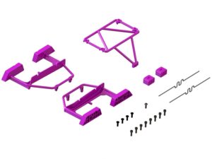 Arrma Mojave Grom Desert Truck Body Roll Cage Set Purple Z-ARA-1568