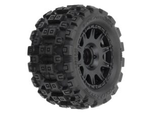 Pro-Line 1/18 Badlands MX 1.85in F/R MTD 12mm Black Raid: Granite GROM G-PRO1024110