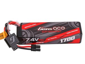 Gens Ace LiPo G-Tech 2S Car Hard Case 7.4V 1700mAh 35C with iEC2 (1/18 Grom) O-GTC2S1700-35E2