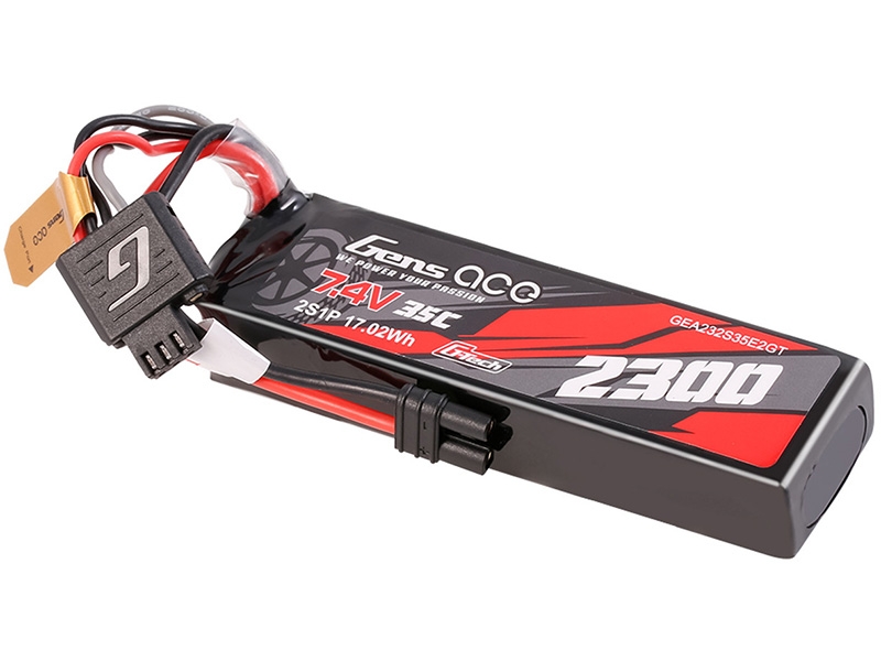 Gens Ace LiPo G-Tech 2S Car 7.4V 2300mAh 35C with iEC2 (1/18 Grom) O-GTC2S2300-35E2