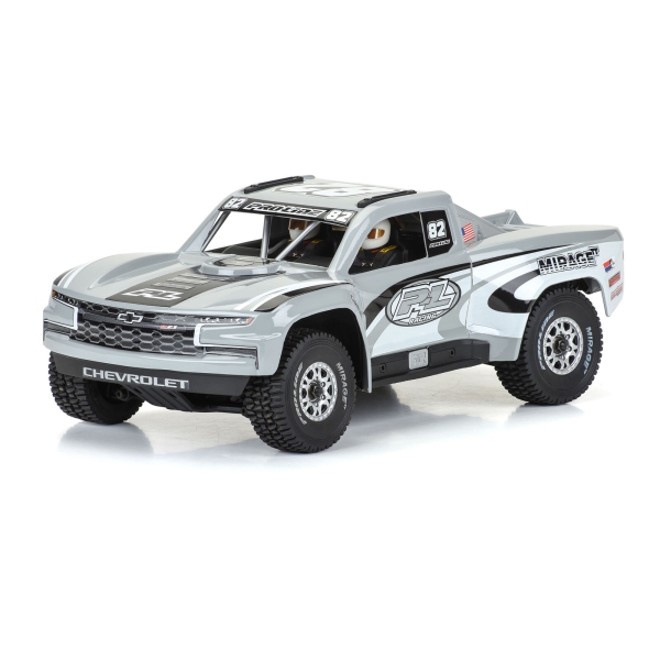 Pro-Line Pre-Cut 2019 Chevy Trophy Truck Tough-Color Grey Body GROM 1/16 G-PRO367514