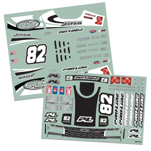 Pro-Line Pre-Cut 2019 Chevy Trophy Truck Tough-Color Grey Body GROM 1/16 G-PRO367514