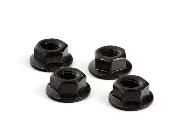 Arrma Serrated Wheel Nut M4 (Black) (4) Z-AR708003