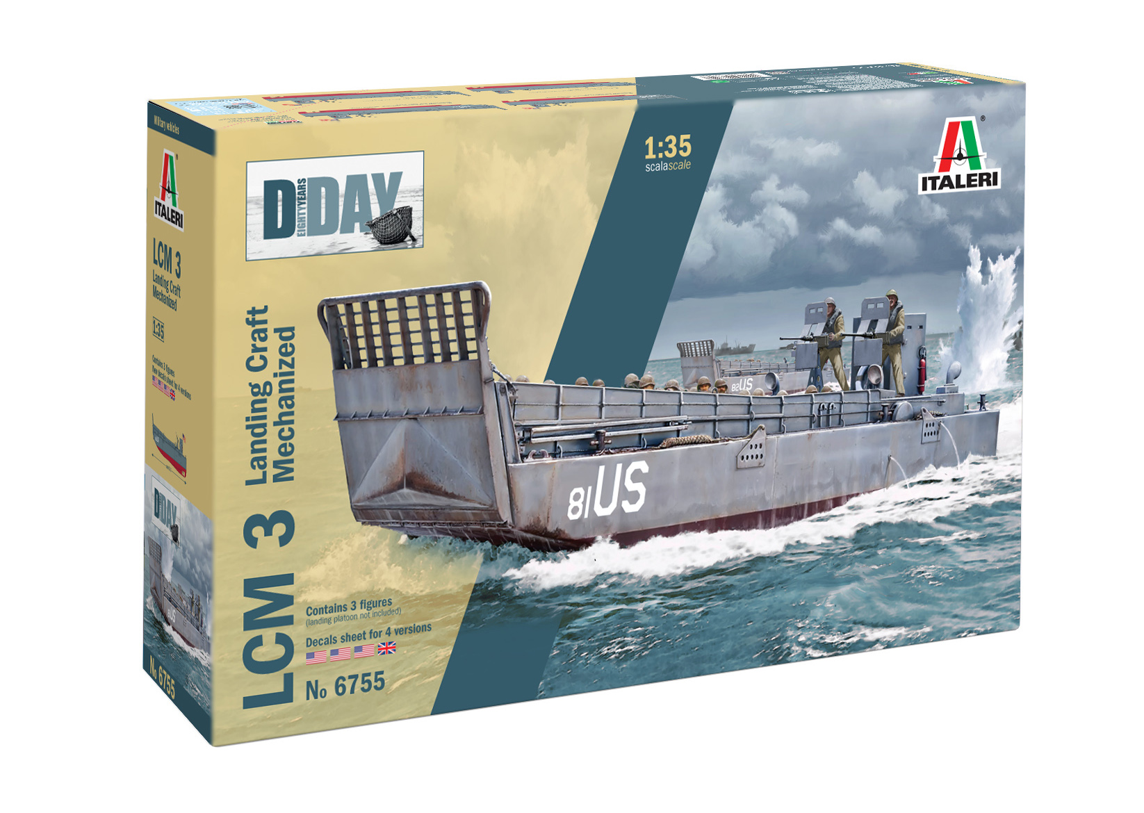 Italeri LCM 3 Landing Craft Mechanized D Day 80 Years 1/35 6755 - Image 15