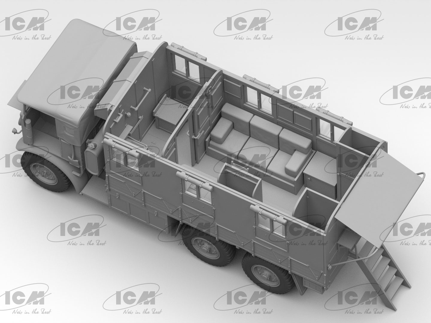 ICM Monty's Mobile Office Caravan 1/35 ICM35603 - Image 20